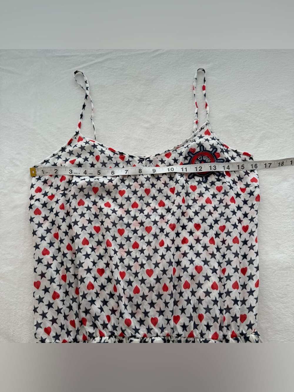 Blugirl Blumarine Beachwear Heart Star Nautical Silk Mini Dress Yacht Y2K US 6 - Picture 10 of 12